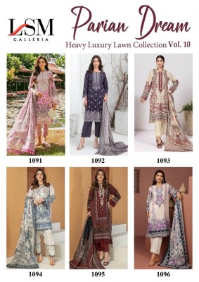 Parian vol 10 by LSM galleria heavy lawn cotton Pakistani suit catalogue  pakistani suit catalogs