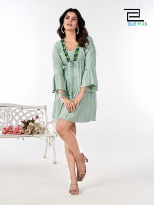 Paris by Blue hills reyon rinkle short western top catalogue at affordable rate western wear catalogs