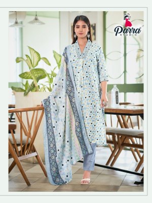 Parra Studio by Cotton House exclusive foil printed kurti pant and dupatta catalogue at low rate readymade suit catalogs