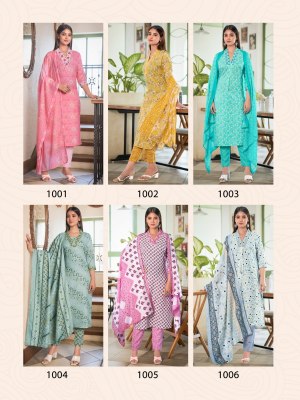 Parra Studio by Cotton House exclusive foil printed kurti pant and dupatta catalogue at low rate readymade suit catalogs