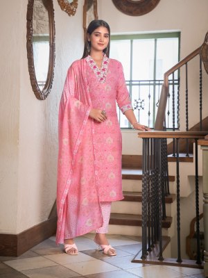 Parra Studio by Cotton House exclusive foil printed kurti pant and dupatta catalogue at low rate readymade suit catalogs