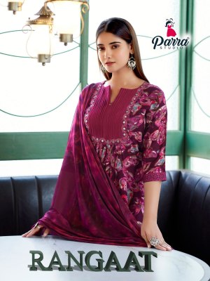 Parra Studio by Rangaat beautiful handwork kurti pant and dupatta catalogue  Parra studio