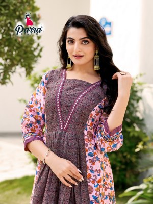 Parra Studio by paradise exclusive designer muaslin digital printed kurti pant with dupatta catalogue at wholesale price readymade suit catalogs