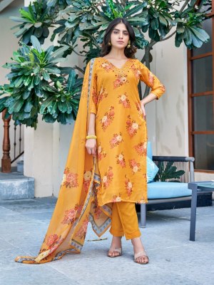 Parra Studio present Megha exclusive designer kurti pant and dupatta pair catalogue at low rate readymade suit catalogs