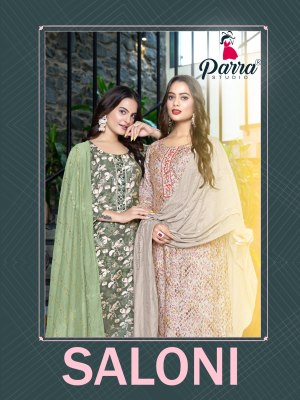 Parra by Saloni Modal chanderi printed Khatli work readymade suit catalogue at affordable rate Parra studio