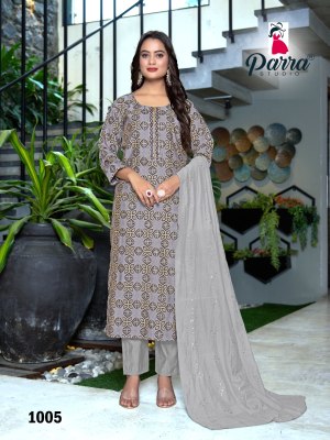 Parra by Saloni Modal chanderi printed Khatli work readymade suit catalogue at affordable rate readymade suit catalogs