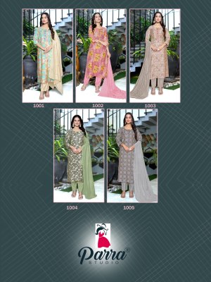 Parra by Saloni Modal chanderi printed Khatli work readymade suit catalogue at affordable rate readymade suit catalogs