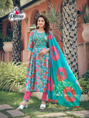 Parra studio by rangin nayra cut vol 1 nyra cut fancy kurti with pant and dupatta  kurtis catalogs