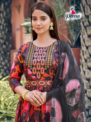 Parra studio by rangin nayra cut vol 1 nyra cut fancy kurti with pant and dupatta  kurtis catalogs