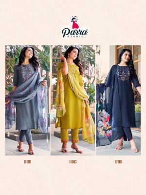 Parra studio present Srishti designer khatli work Exclusive Designers Kurti pant and dupatta catalogue readymade suit catalogs