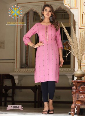 Passion Tree Albeli vol 1 Straight Cut Embroidery Work wholesale Kurti catalogue  kurtis catalogs