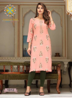 Passion Tree Albeli vol 1 Straight Cut Embroidery Work wholesale Kurti catalogue  kurtis catalogs