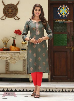 Passion Tree Albeli vol 1 Straight Cut Embroidery Work wholesale Kurti catalogue  kurtis catalogs