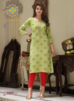 Passion Tree Albeli vol 1 Straight Cut Embroidery Work wholesale Kurti catalogue  kurtis catalogs