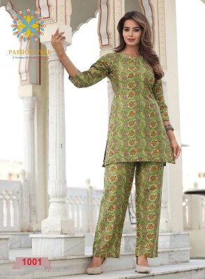 Passion Tree Kalki vol 1 Pure Printed Cotton co ord set catalogue wholesaler  kurtis catalogs