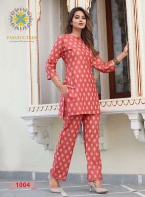 Passion Tree Kalki vol 1 Pure Printed Cotton co ord set catalogue wholesaler  kurtis catalogs