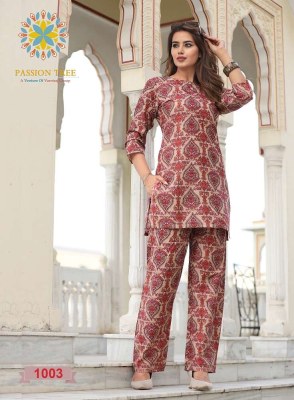 Passion Tree Kalki vol 1 Pure Printed Cotton co ord set catalogue wholesaler  kurtis catalogs