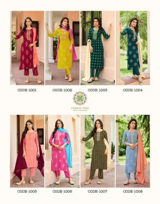 Passion Tree presents harvi vol 1 Fancy rayon Embroidery Work Kurti wholesaler price  kurtis catalogs