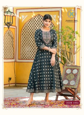 Passion tree Rangilo vol 1 printed round kurti catalogue by a venture of varni raj group kurtis catalogs