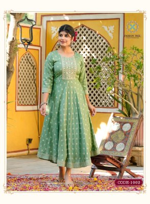 Passion tree Rangilo vol 1 printed round kurti catalogue by a venture of varni raj group kurtis catalogs