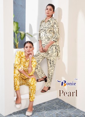 Pearl by Bonie Reyon Fancy amazing printed co ord set catalogue at affordable rate co ord set catalogs