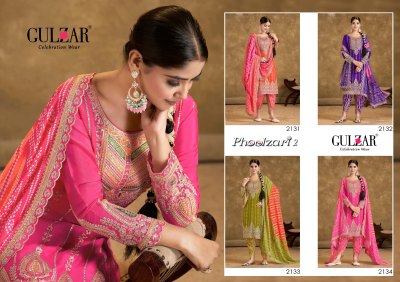 Phoolzari 2 by Gulzar premium hand workt designer Punjabi suit catalogue at affordable rate readymade suit catalogs