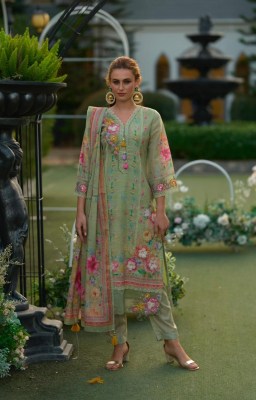 Phulkari by Kailee fashion Pure linen digital printed top bottom and dupatta catalogue with low rate readymade suit catalogs