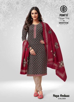 Point 8 By Deeptex Naya Andaaz Vol 5 Pure Cotton Printed Readymade Top Pant Dupatta set wholesale Kurti catalogue  kurtis catalogs