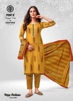 Point 8 By Deeptex Naya Andaaz Vol 5 Pure Cotton Printed Readymade Top Pant Dupatta set wholesale Kurti catalogue  kurtis catalogs