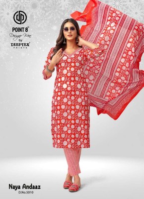 Point 8 By Deeptex Naya Andaaz Vol 5 Pure Cotton Printed Readymade Top Pant Dupatta set wholesale Kurti catalogue  kurtis catalogs