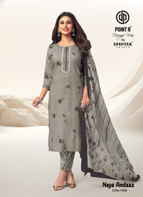 Point 8 by Deeptex Latest Naya Andaz Vol 7 Cotton Kurti Pant Dupatta Set Wholesale Rate  readymade suit catalogs