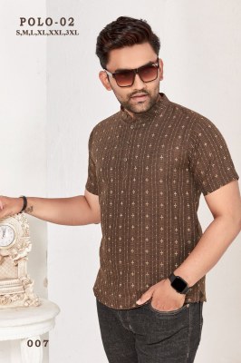 Polo 2 present mens reyon cotton handloom printed shirt catalogue at affordable price mens shirts