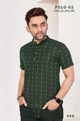 Polo 2 present mens reyon cotton handloom printed shirt catalogue at affordable price mens shirts