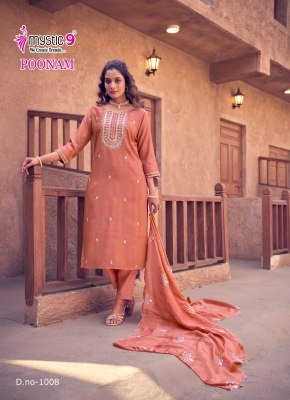 Poonam vol 1 by Mystic 9 Premium quality Embroidered Readymade suit collection with affordable rate readymade suit catalogs