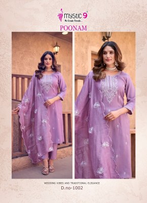 Poonam vol 1 by Mystic 9 Premium quality Embroidered Readymade suit collection with affordable rate readymade suit catalogs