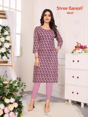 Pragya vol 4 by Shree Ganesh reyon cotton printed  with pocket kurti catalogue at affordable rate kurtis catalogs