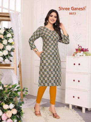 Pragya vol 4 by Shree Ganesh reyon cotton printed  with pocket kurti catalogue at affordable rate kurtis catalogs