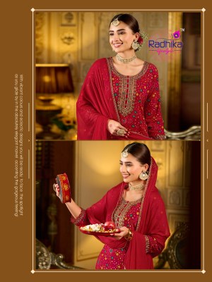 Prasang vol 1 by Radhika Life style heavy reyon foil printed readymade suit catalogue readymade suit catalogs