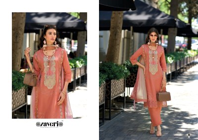 Premium 1 by Zaveri Cotton with Embroidered fancy readymade suit catalogue at amaviexpo readymade suit catalogs