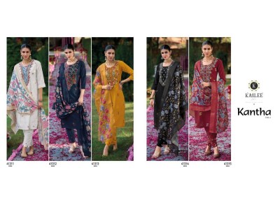 Premium fastive summer wear collection by kaylee fashion  kantha vol 3 kurtis catalogs