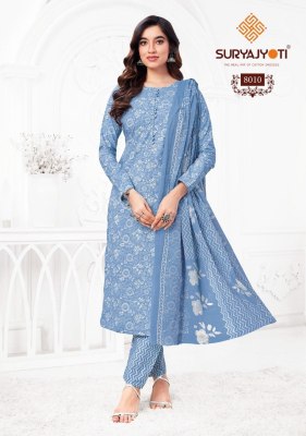 Preyasi Vol 8 by Suryajyoti pure cotton jaipuri style printed unstitched dress material catalogue at amaviexpo salwar kameez catalogs