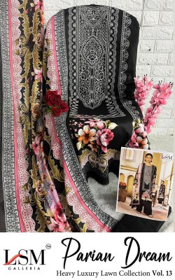 Prian Dream vol 13 by LSM Galleria Heavy Luxury Lawn Cotton Pakistani suit collection pakistani suit catalogs