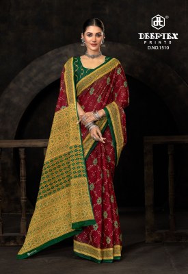 Prime Time vol 15 by Deeptex Pure Cotton Printed Saree with Blouse Collection at affordable rate sarees catalogs