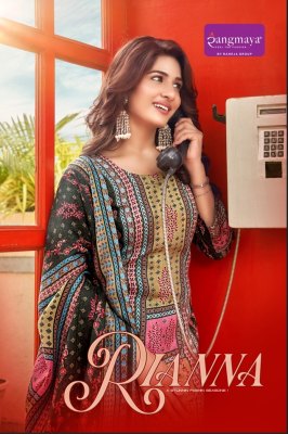 Rianna by ramgmaya fancy kurti bottom and dupatta catalogue at affordable rate Rangmaya