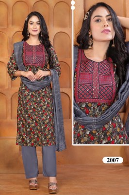 Princess vol 3 by Kashida Heavy reyon foil print embroidered readymade suit collection Kashida