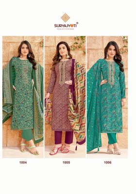 Priyanka vol 1 by suryajyoti pure modal printed unstitched suit material catalog at affordable rate salwar kameez catalogs