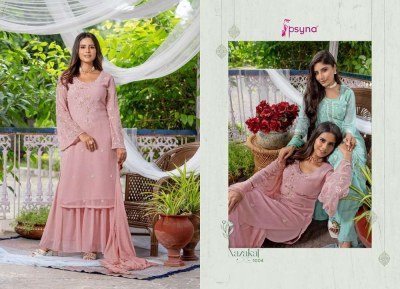 Psyna Nazakat Festive wear Beautiful Georgette Suits With Sharara Set  Kurti catalogue wholesaler   kurtis catalogs