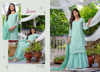 Psyna Nazakat Festive wear Beautiful Georgette Suits With Sharara Set  Kurti catalogue wholesaler   kurtis catalogs