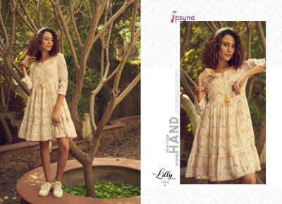 Psyna by Lily new stylish printed short top tunic catalogue at low rate kurtis catalogs