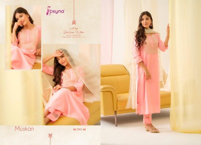 Psyna by Muskan 2 new designer straight kurti pant and dupatta catalogue at affordable rate readymade suit catalogs